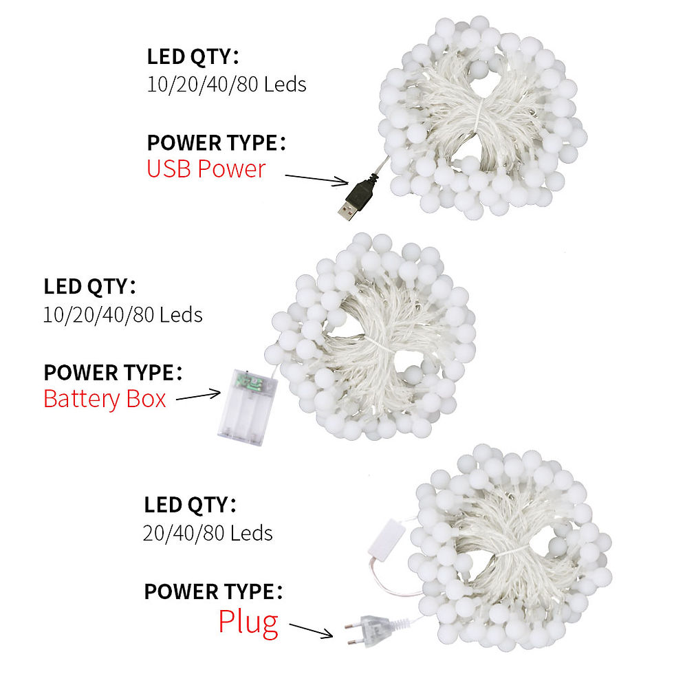 תמונה ממוזערת: USB/סוללות LED כדור גרלנד אורות פיות מחרוזת מנורת חוץ חדר בית