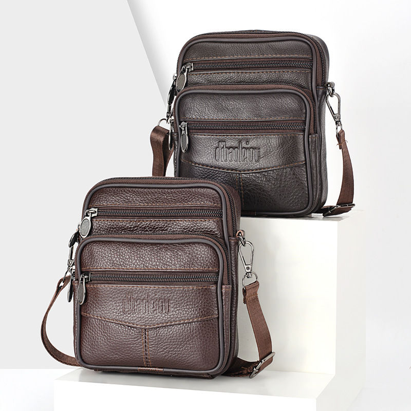 Men's Genuine Leather Crossbody Shoulder Bags High quality Tote Fashion Business