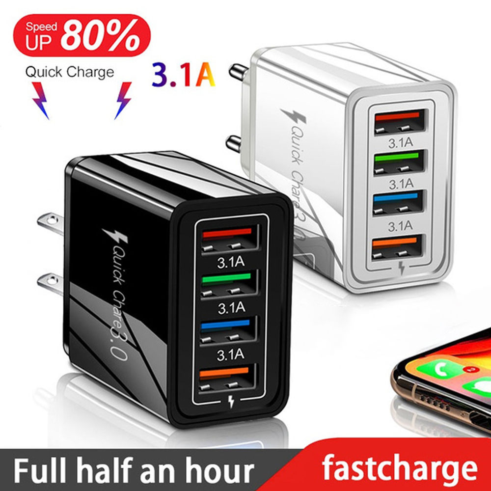 EU/US Plug USB Charger Quick Charge 3.0 For Phone Adapter for iPhone 15 Pro Max