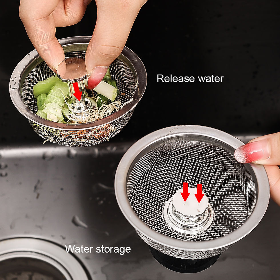 תמונה ממוזערת: Wholesale Kitchen Sink Strainers with Handle Stopper Sink Drain Basket Stainless