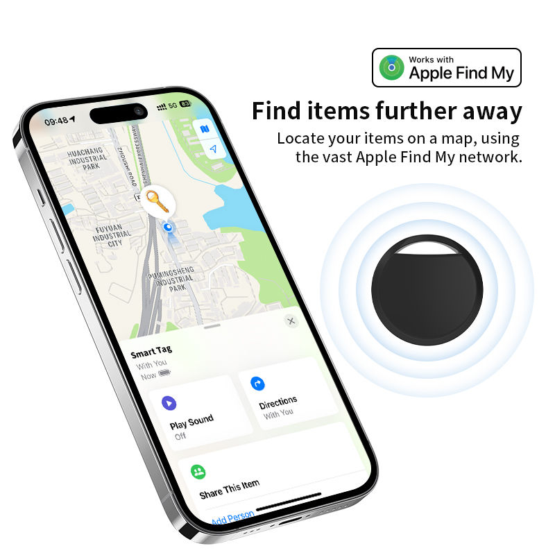 תמונה ממוזערת: חבילה של רבע תג חכם עבור Apple Find My – מעקב פריט�