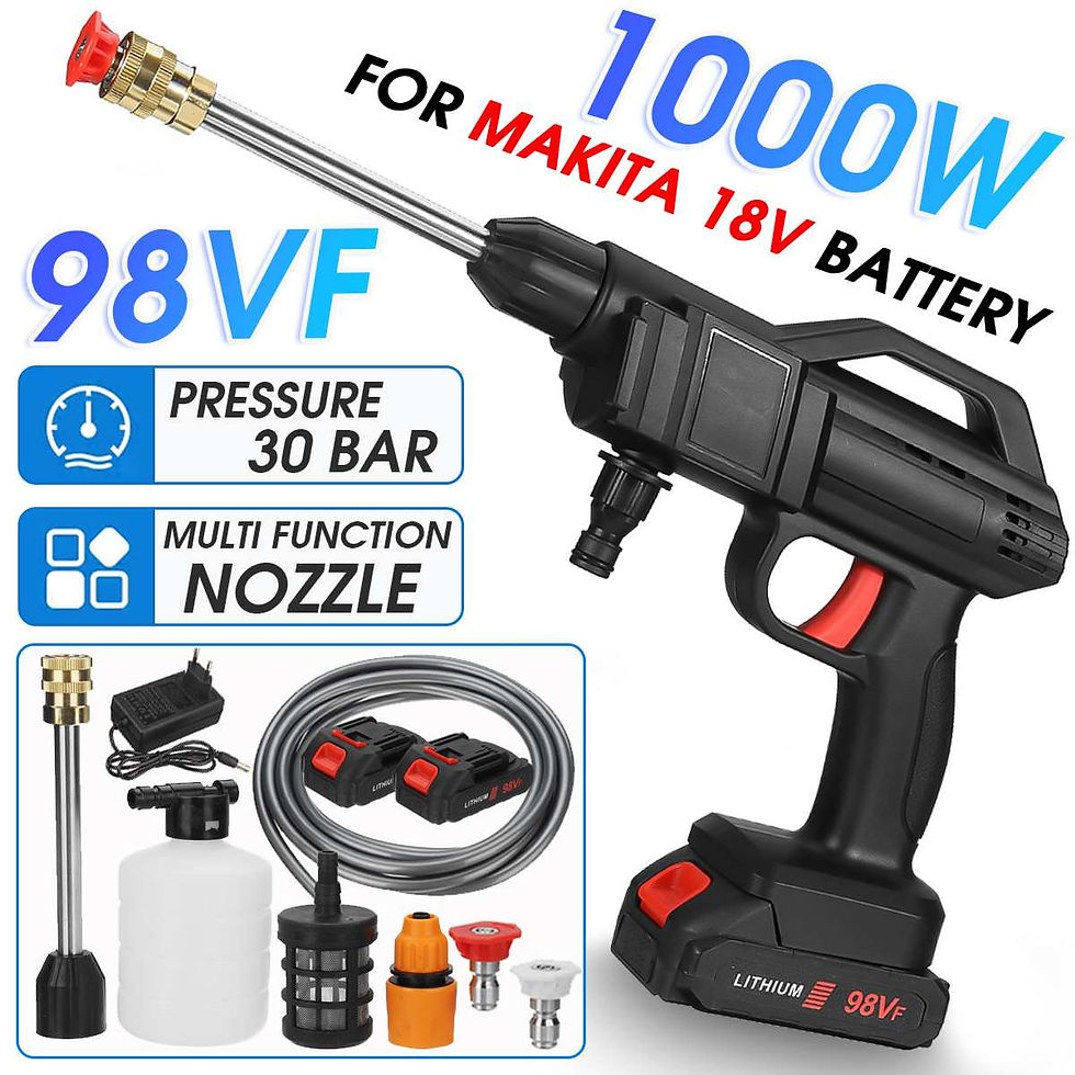 תמונה ממוזערת: 10000mAh אקדח כביסה אלחוטי בלחץ גבוה תרסיס נטענת 2 סוג אקדח El