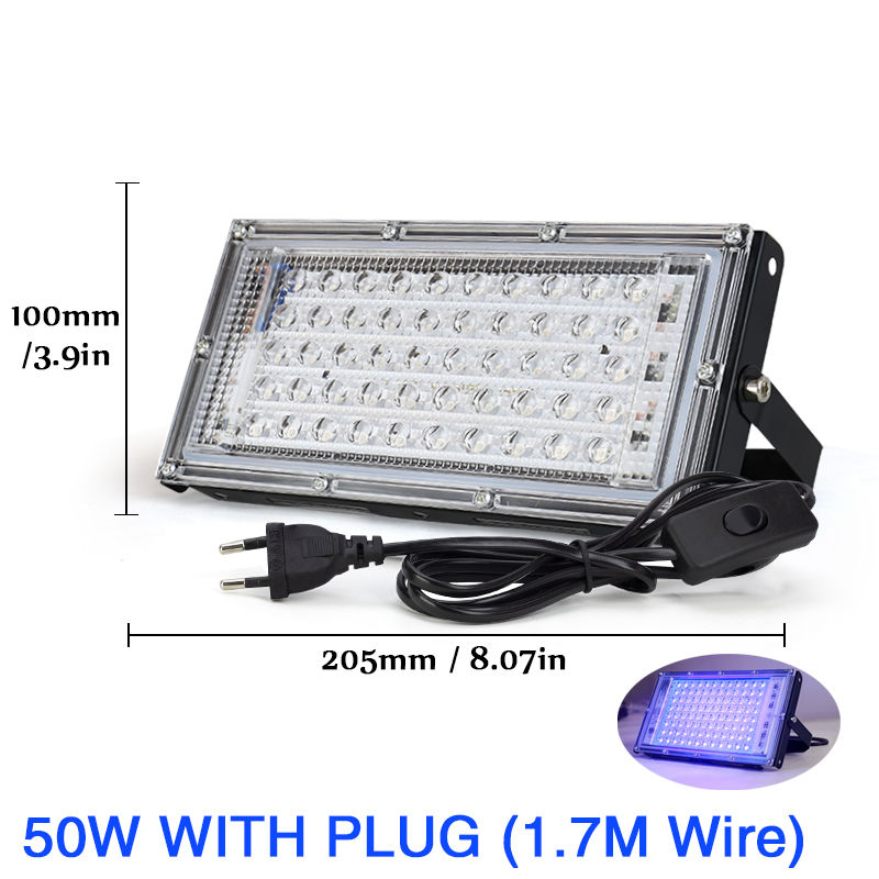 תמונה ממוזערת: אור הצפה UV 50W 100W AC220V 395nm 400nm מנורת במה פלורסנט 