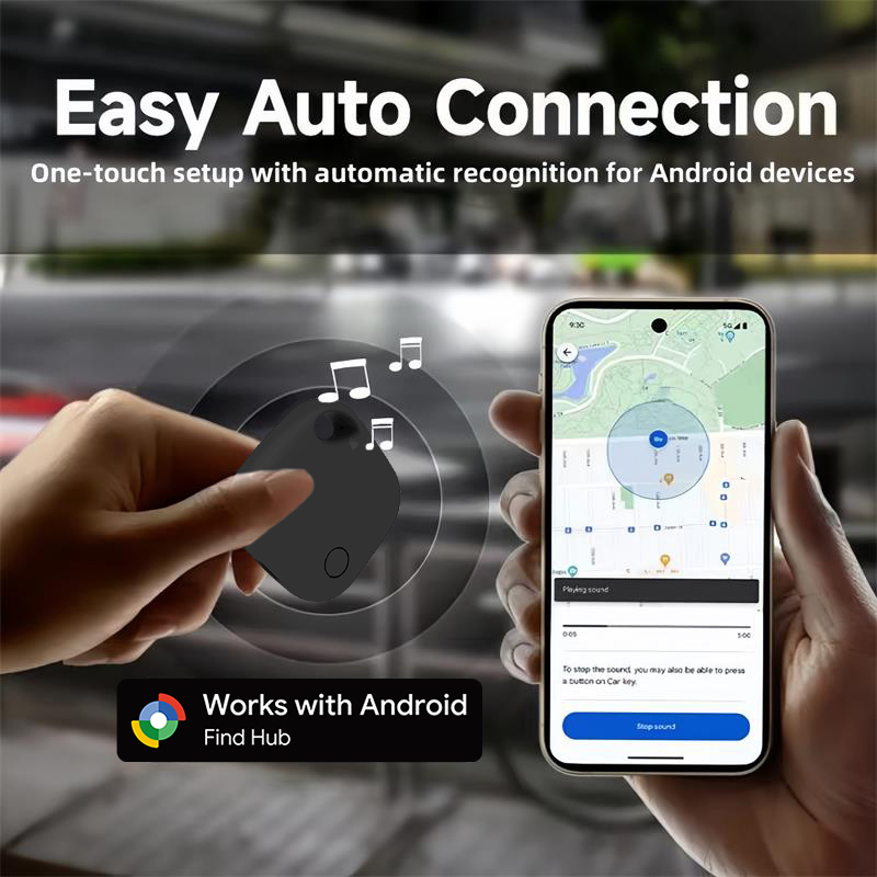 תמונה ממוזערת: תג GPS נטען למכשירי אנדרואיד עובד עם Google Find Hub,