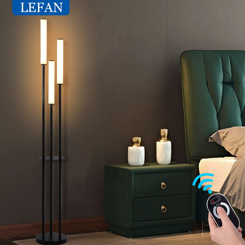 Modern LED Shelf Floor Lamp Storage Standing Lighting Dimmable LED Floor lamp In