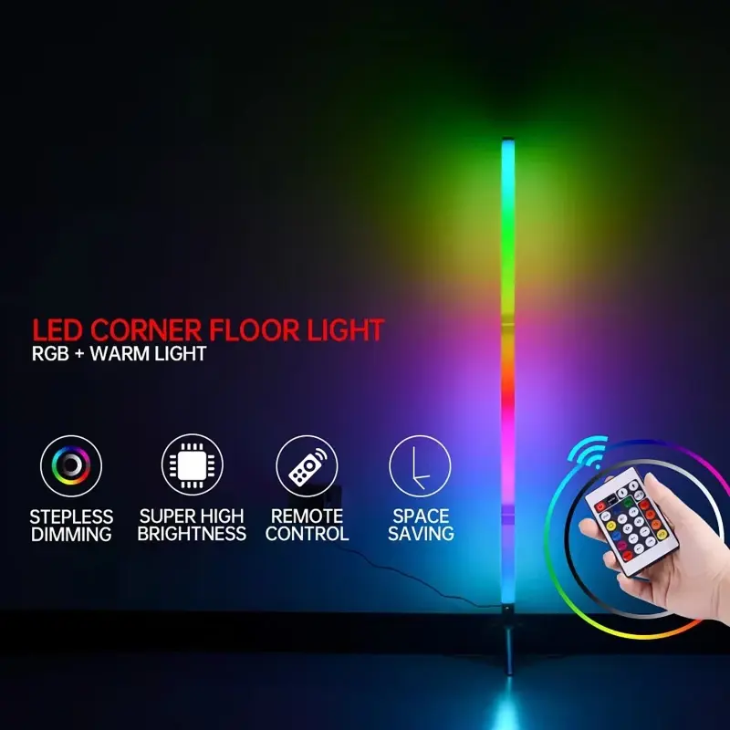 LED Floor Lamp Living Room RGB+WW+CW for Room Decoration USB Power Supply Nordic