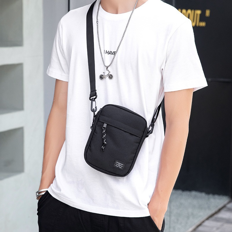 תיקי יד תיק צד כתף ניילון לגברים שליח מיני Crossbody