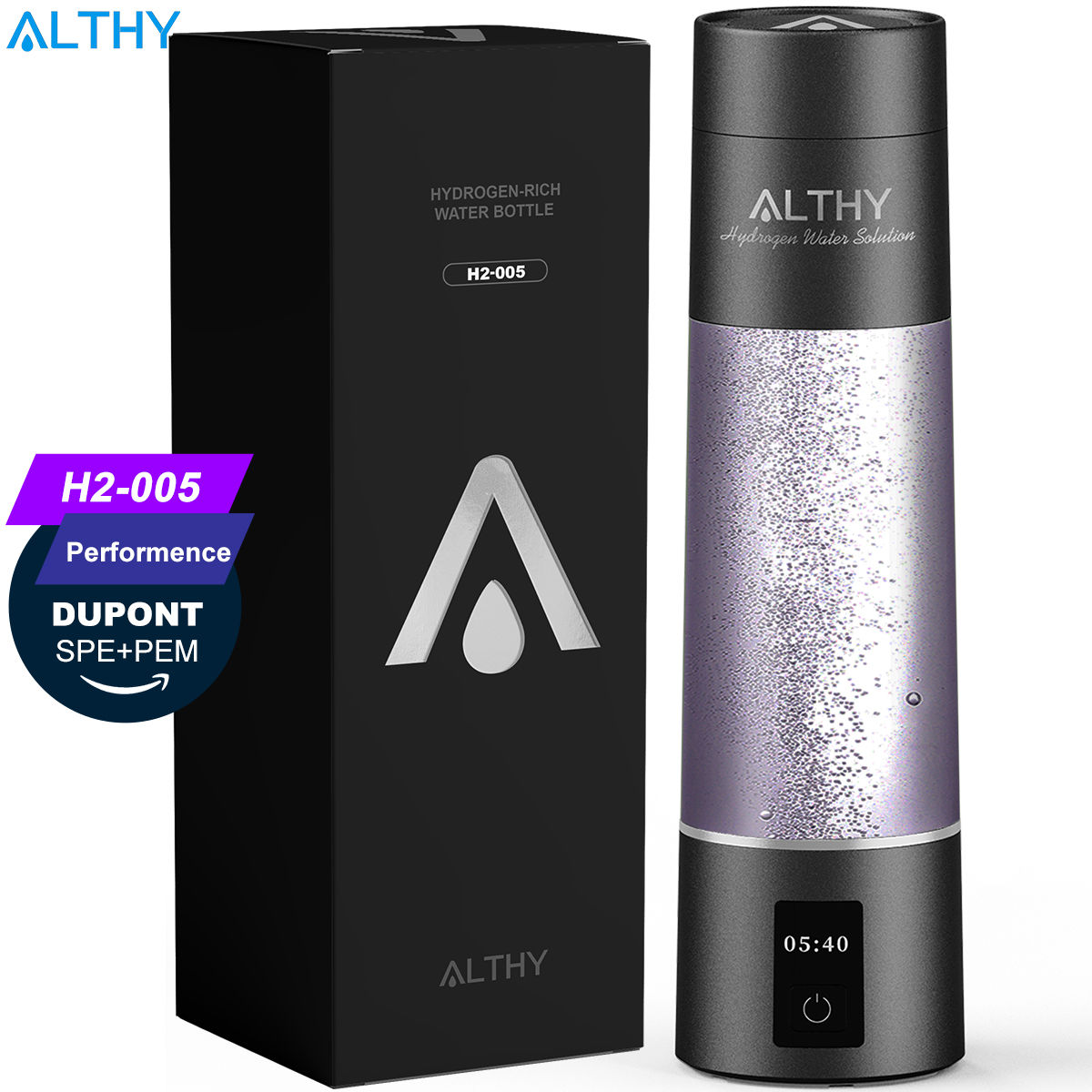 בקבוק גנרטור מים מולקולרי של ALTHY Performance עם יח