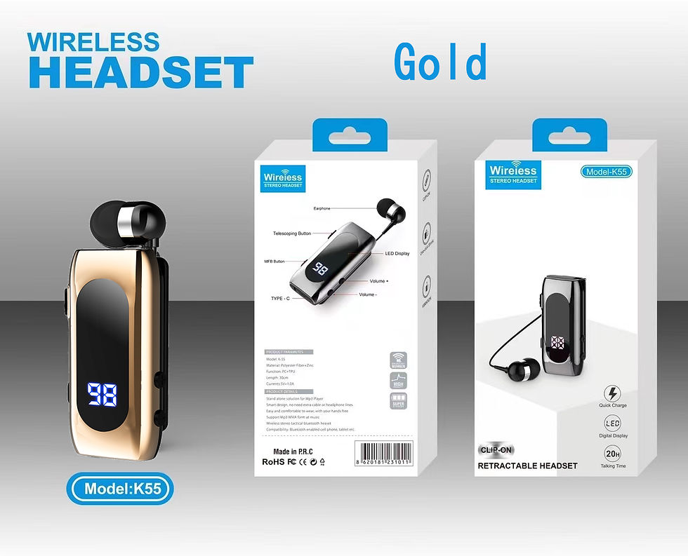 תמונה ממוזערת: זמן דיבור 20 שעות דיבורית Blues Car Bluetooth V5.2 Lotus To Phone Ear Blues
