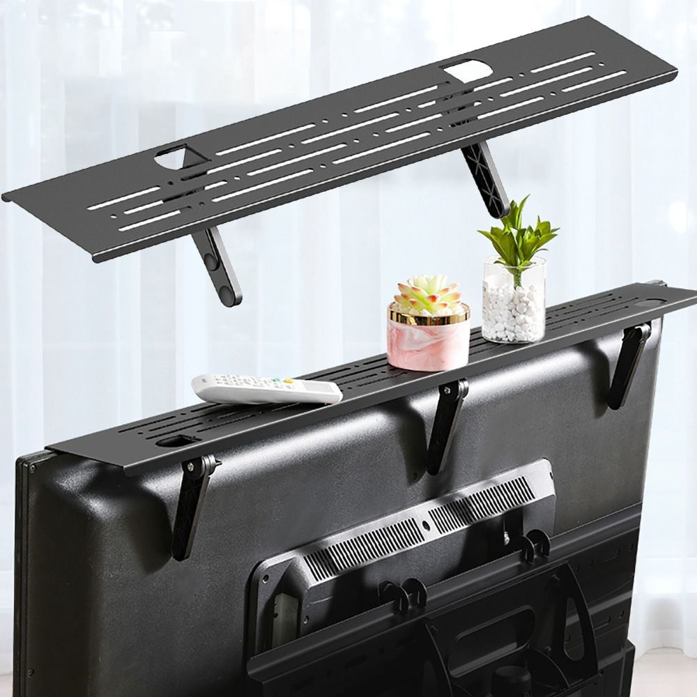 Universal TV Top Shelf Screen Top Storage Rack Monitor Organizer Home Office Com