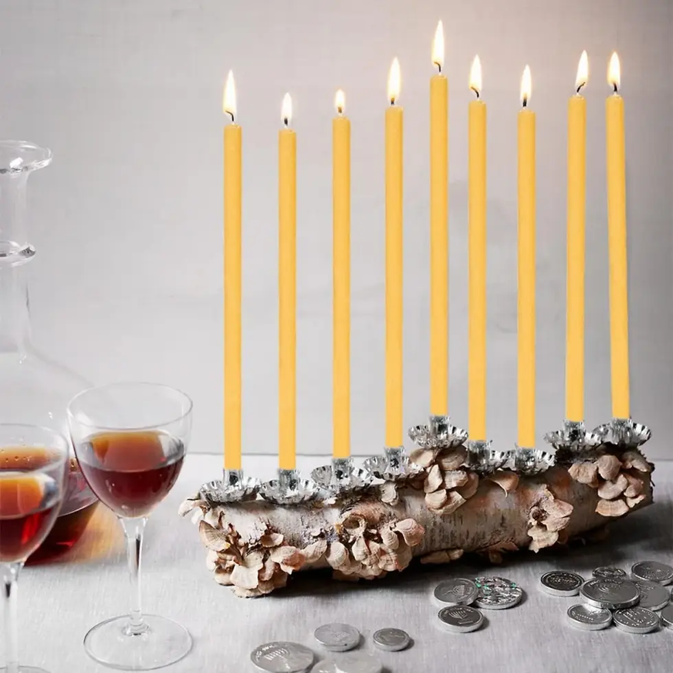 תמונה ממוזערת: 100/200/300 יחידות נרות שעוות דבורים טהור אורגני דבש אקולוגי נרות ברז דק ללא עשן