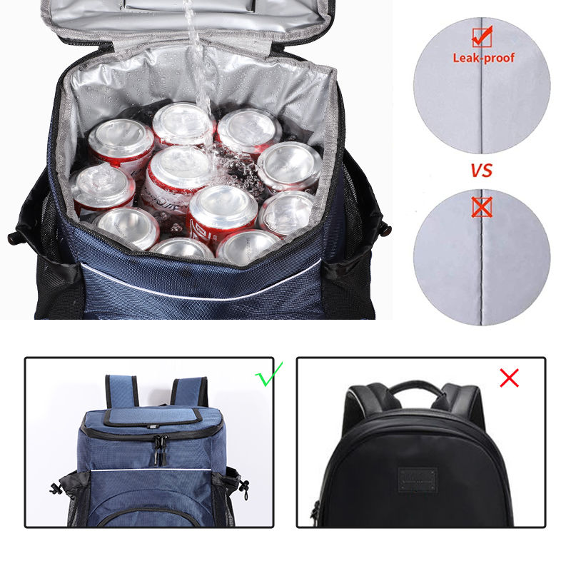תמונה ממוזערת: DENUONISS 33L תיק קירור רך גדול 36 פחיות תיק גב תרמי מבודד תיק Trave