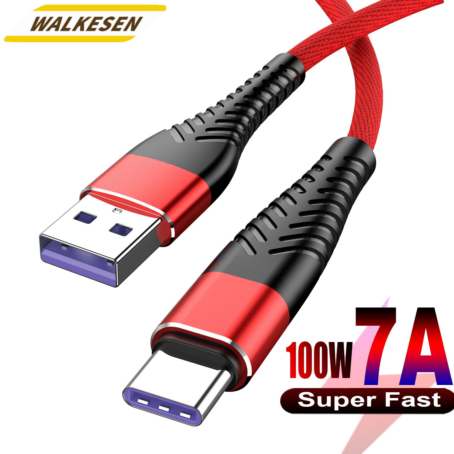כבל נתונים קלוע מסוג C 100W 7A 0.25M 1M 2M 3M לארוג לאי