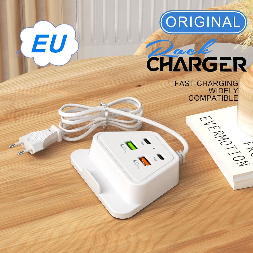 תמונה ממוזערת: 4 Ports USB Charger Power Socket 3.1A Fast Charging Phone Charger Adapter For iP