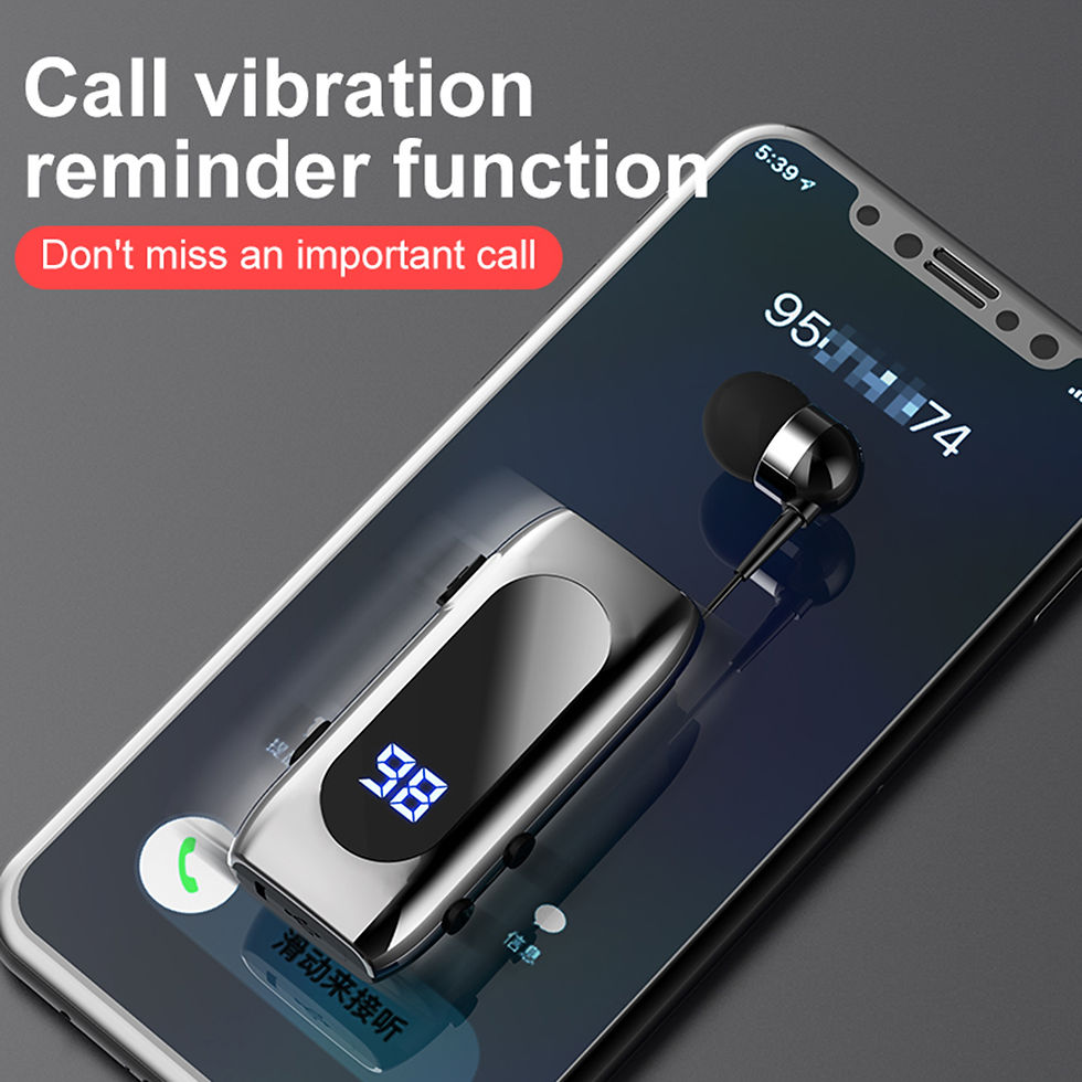 תמונה ממוזערת: זמן דיבור 20 שעות דיבורית Blues Car Bluetooth V5.2 Lotus To Phone Ear Blues