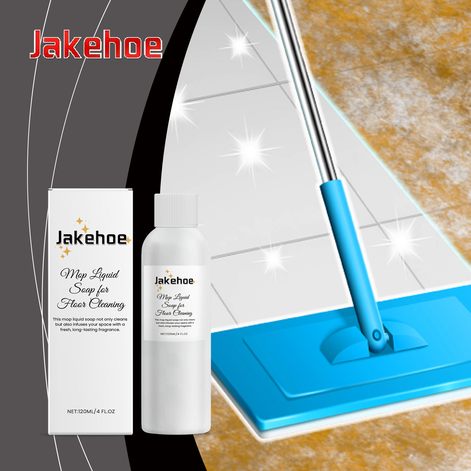 מנקה רצפות Jakehoe סמרטוט ניקוי יומי עוצמתי תחז