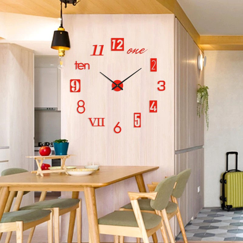 תמונה ממוזערת: Creative Luminous Silent Wall Clock DIY חדר שינה סלון תלת מימד דה