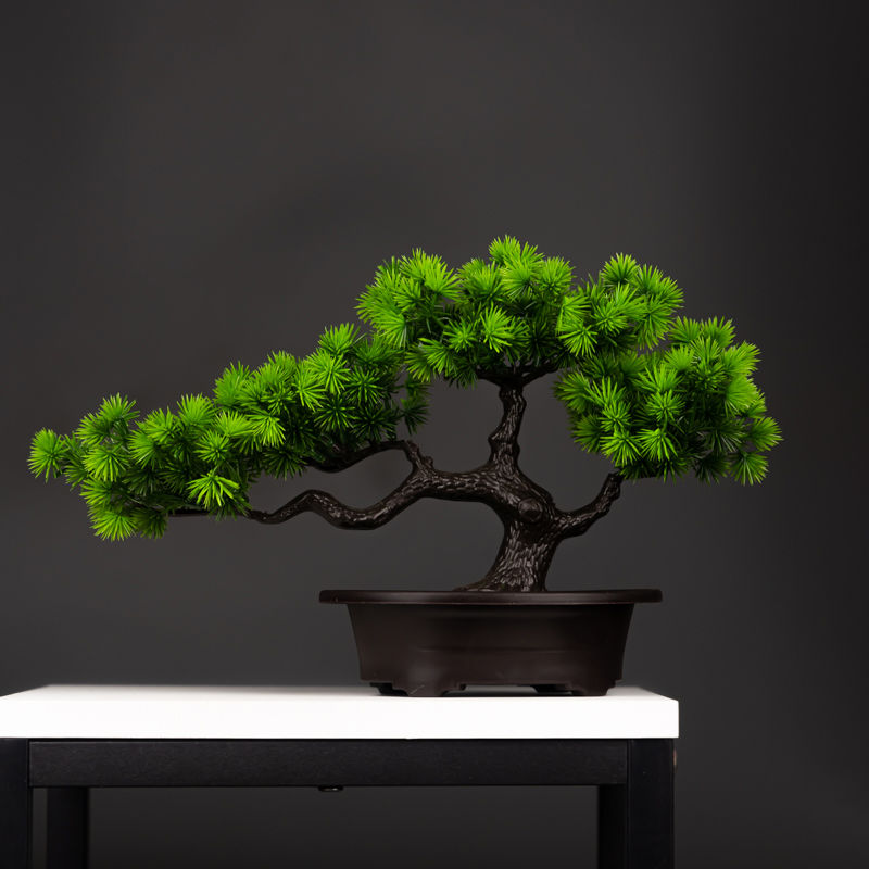 27cm Artificial Pine Plants Bonsai Fake Tree Ornaments Plastic Plants Landscape