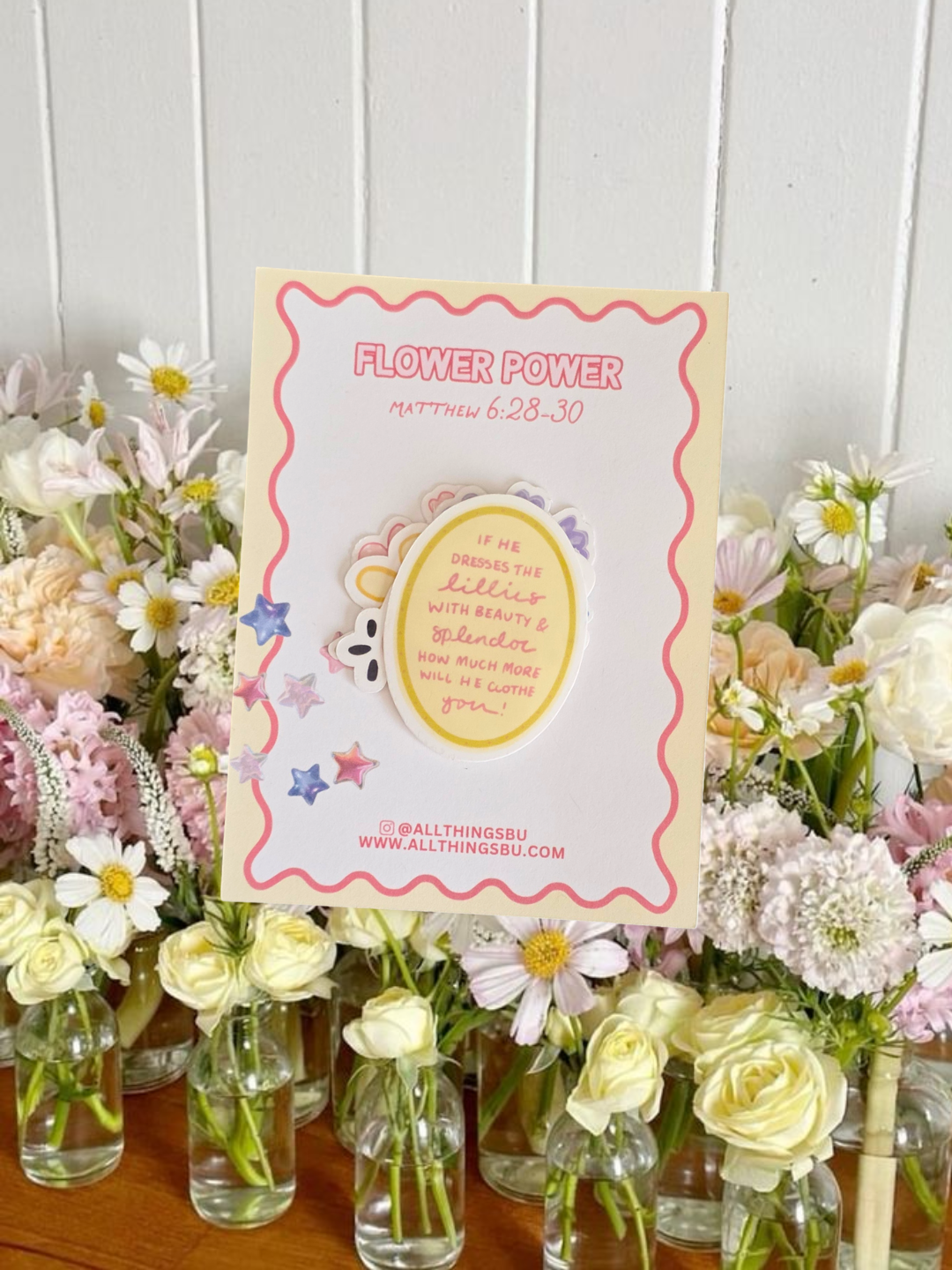 "Flower Power" sticker pack