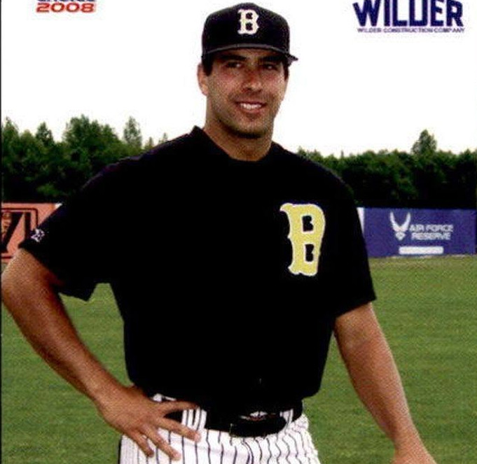 Louis Ullrich playing baseball