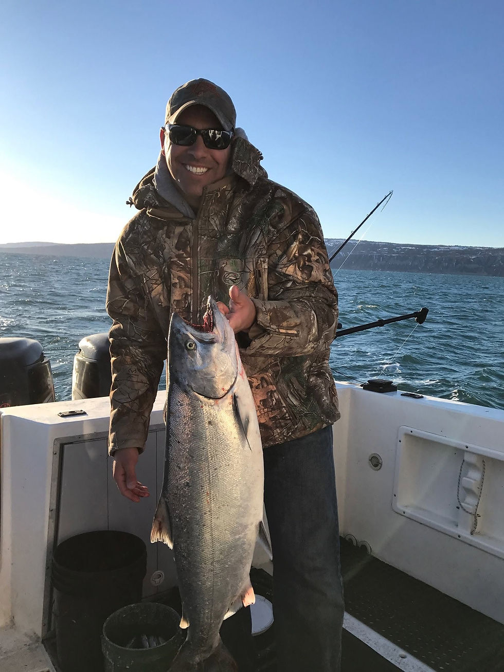 Louis Ullrich with a Salmon
