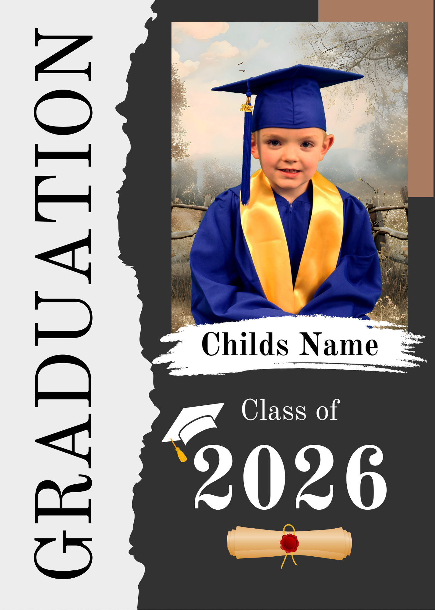 Traditional Graduation Announcement (set of 10)