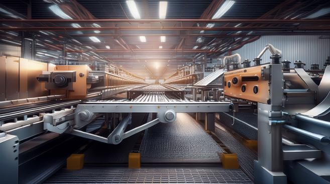 Redlist 3D digital twin map of an industrial conveyor with lubrication points