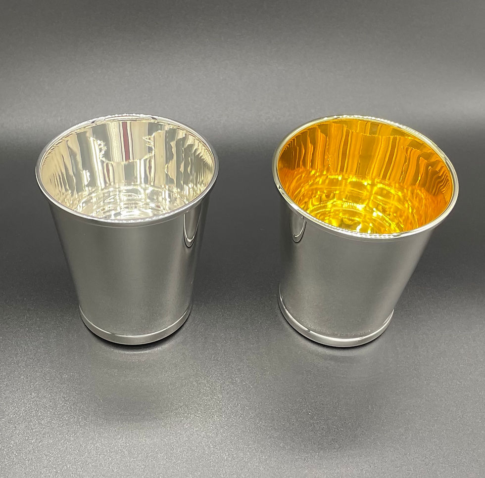 Miniaturbild: Taufbecher gerade 7.5cm vergoldet