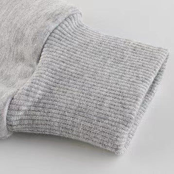 Thumbnail: Baby Boy Numbers Embroidered Pattern Solid Hoodies