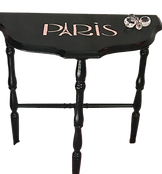 Black Parisian Crescent Table