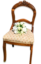Orange Floral Balloon Back Chair.png