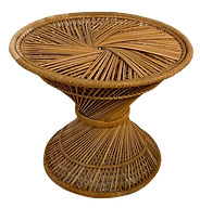 Wicker Hourglass Table