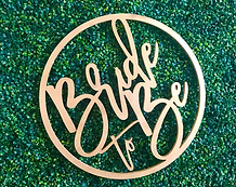 Gold Bride to Be Sign
