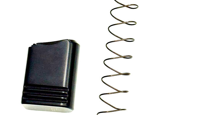 Bumper + Mola Alongada para Carregador Taurus TS9/TH9 Open +10 Rounds