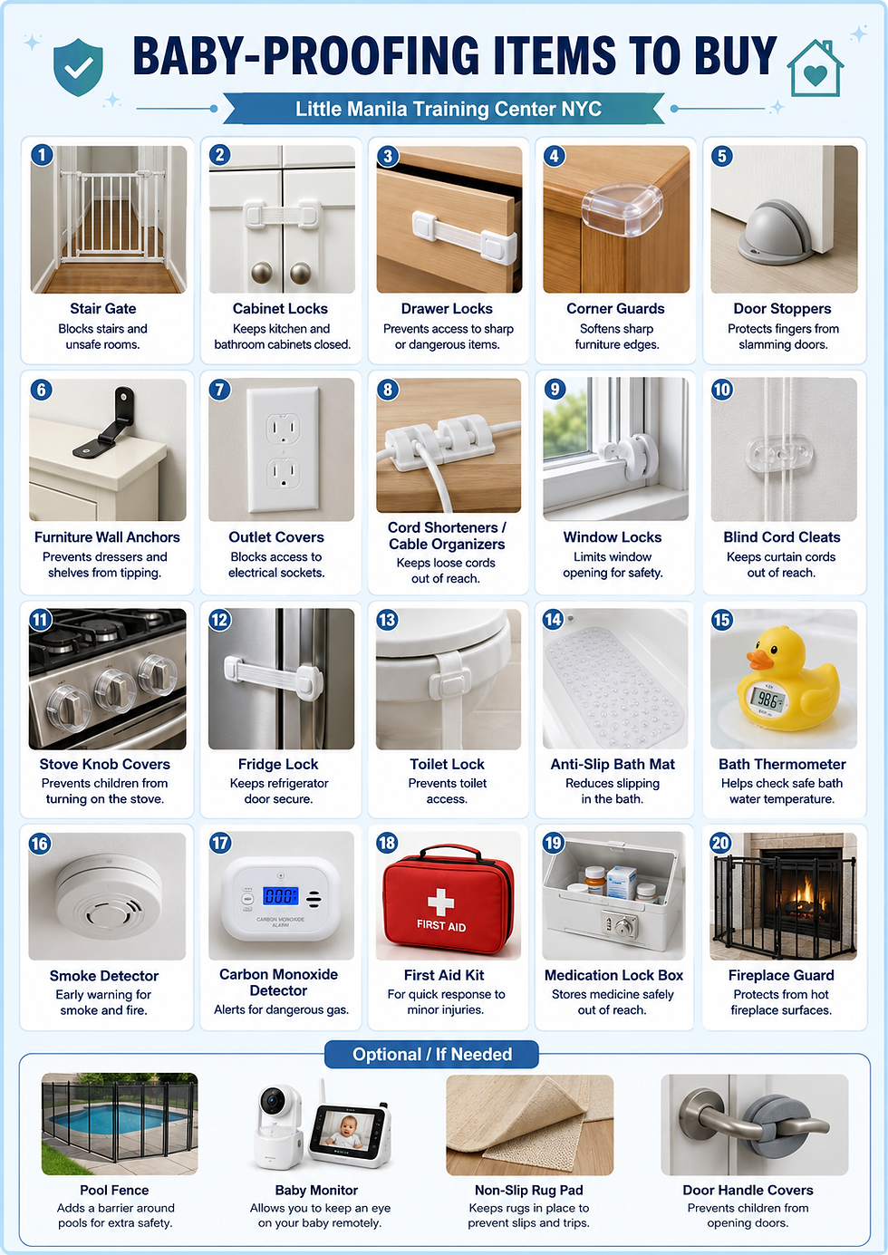 Baby-proofing items to buy