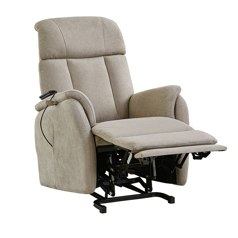 Thumbnail: Carlton Electric Recliner Lift Chair Vanilla Beige