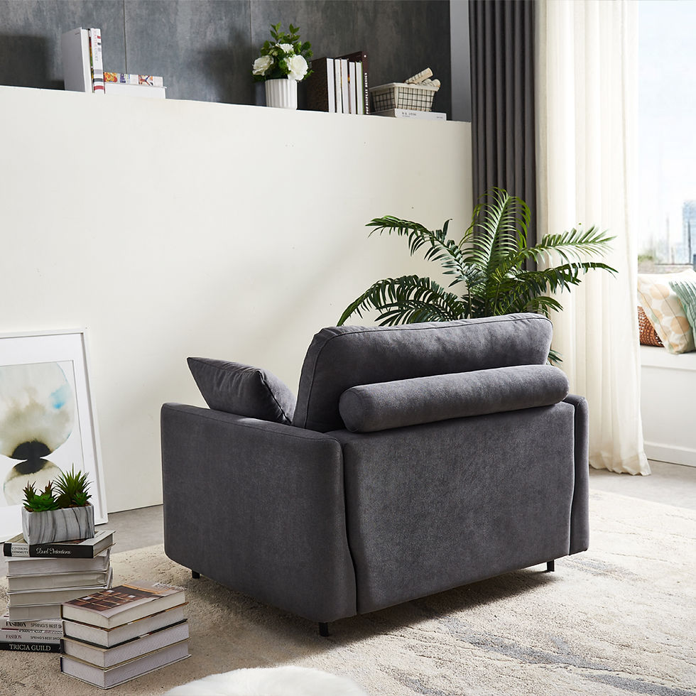 Thumbnail: Mateo Single Sofa Bed Grey
