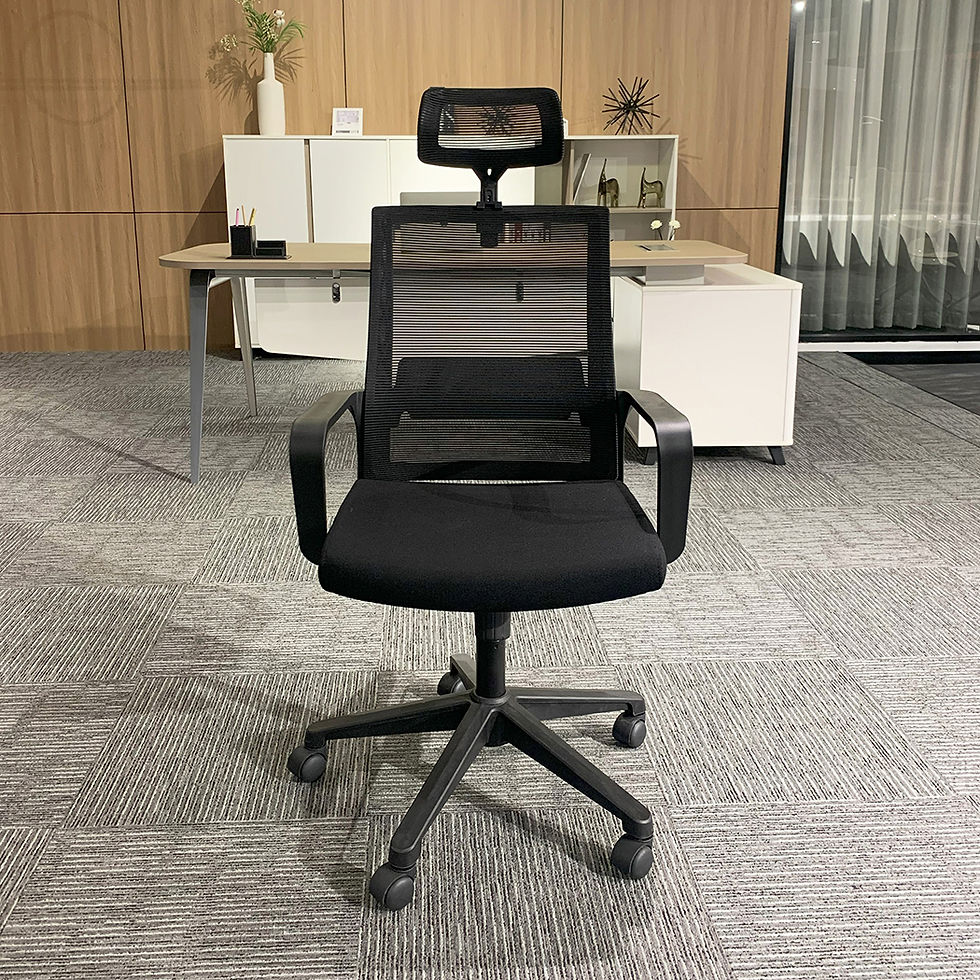Thumbnail: Eros High Back Office Chair  Black