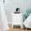 Thumbnail: Franco 2 Drawers Bedside Table White