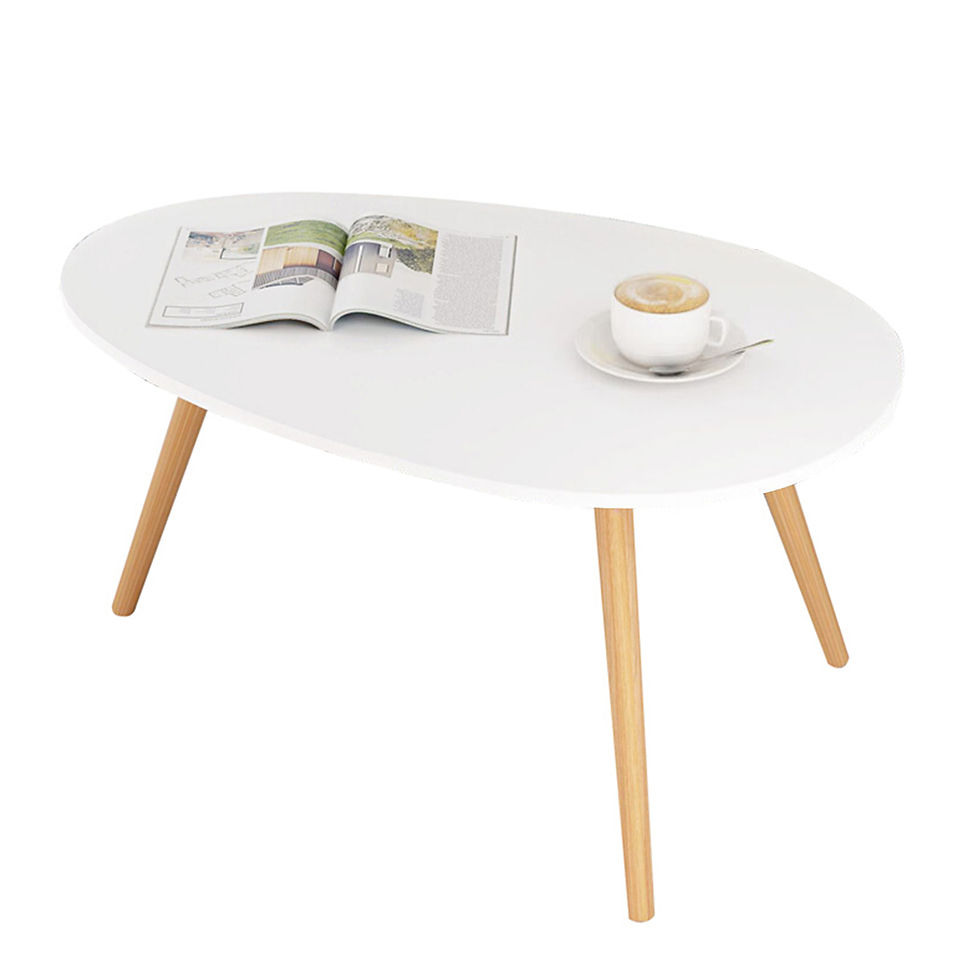 Thumbnail: Aura Drop Wood Coffee Table White