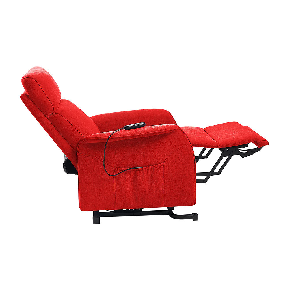 Thumbnail: Yass Electric Recliner Lift Chair Cherry Red