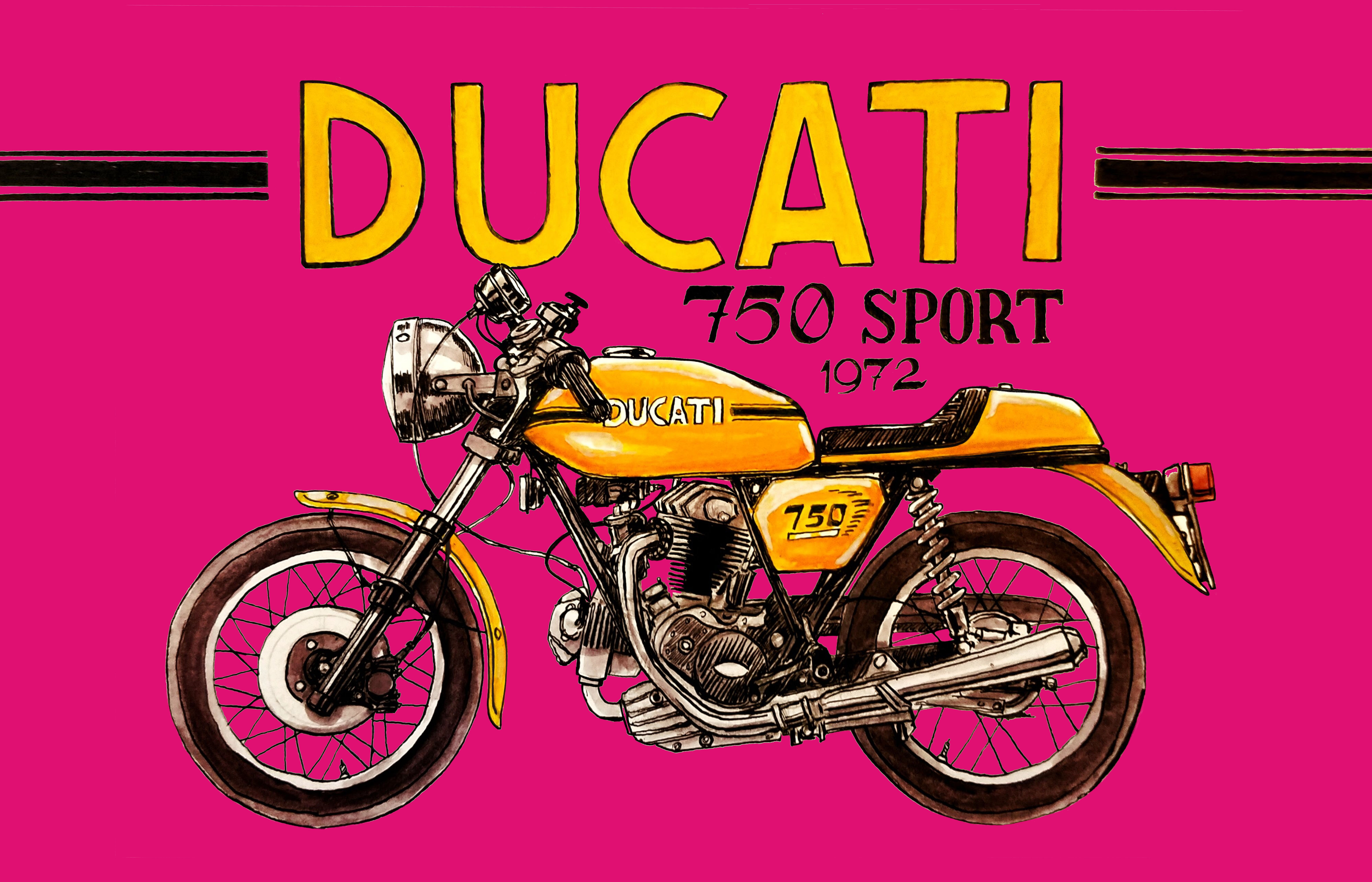 Ducati 750 Sport Alternate Print