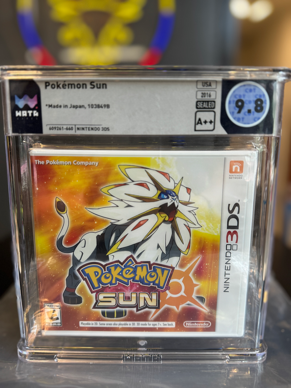 Graded Pokémon Sun HBTS 9.8 A++ SEALED Nintendo 3DS game