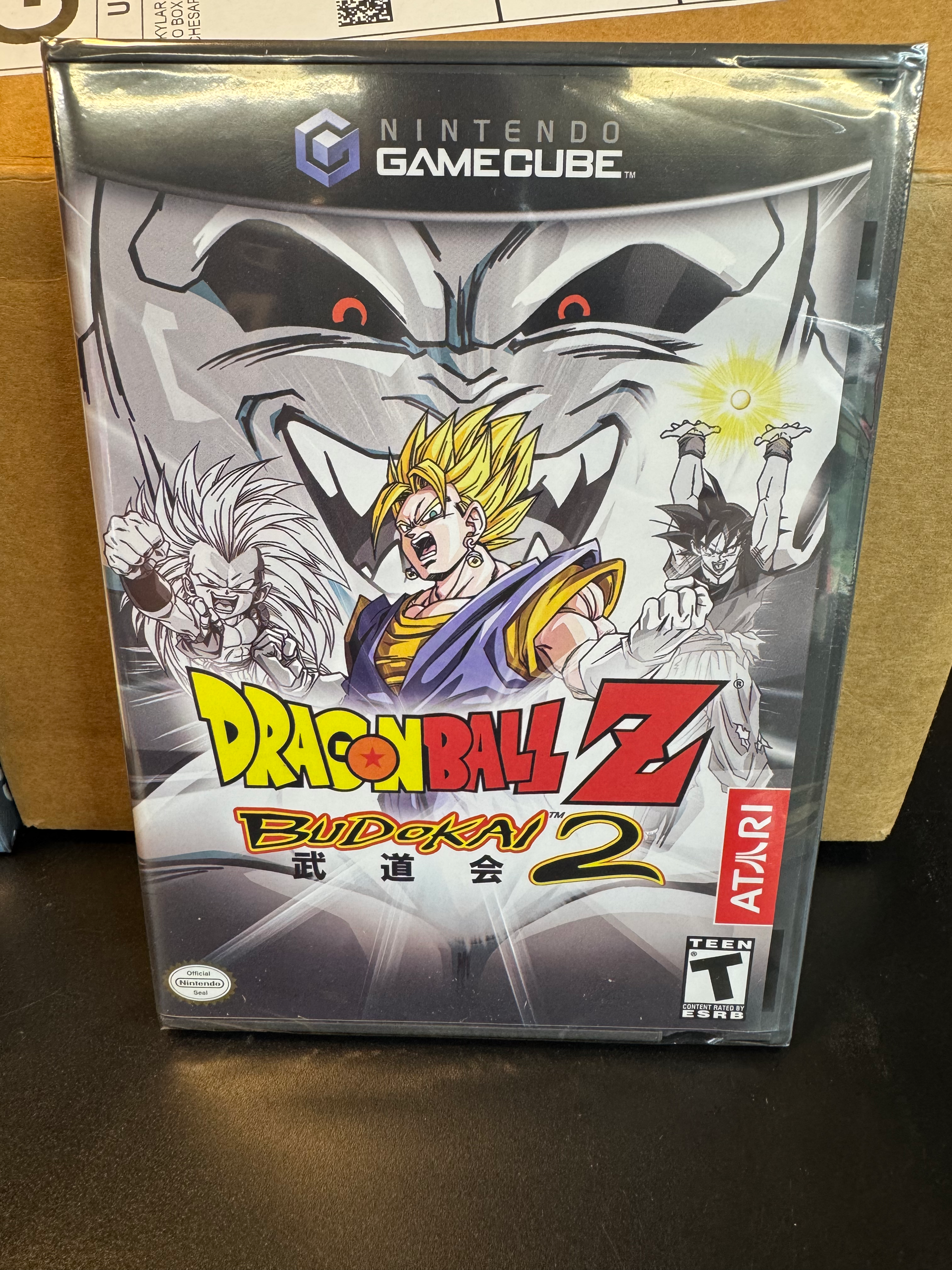 GameCube Dragon Ball Z Budokai 2 game case, Atari, T for Teen.