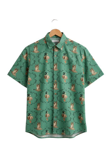 mallard shirt transparent green