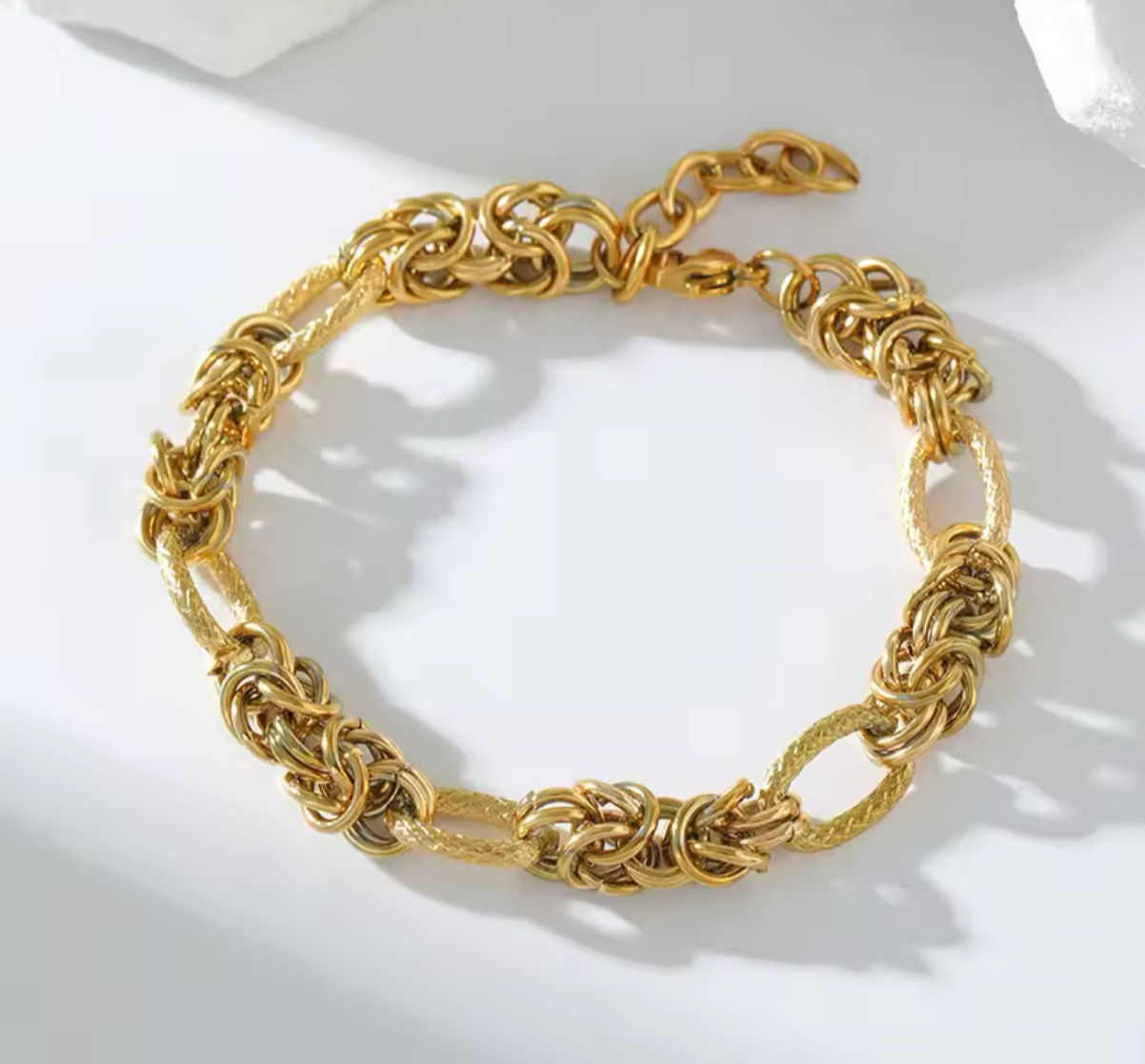 Πλέγμα Βραχιόλι χρυσό