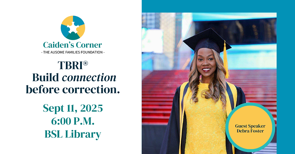 TBRI® - Build connection before correction.