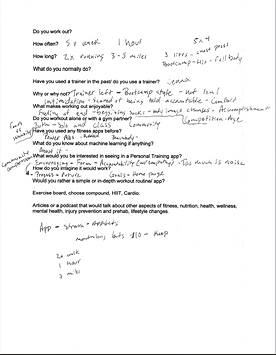 Survey interview 2 Notes