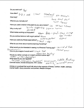 Survey Interview 1 Notes