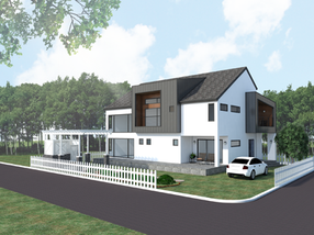 [PH61C11] 웅장한 매스감이 강조된 주택